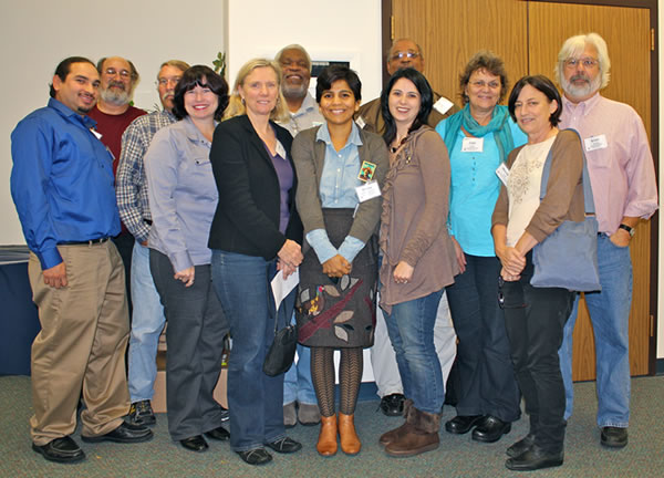 During the National COSH Health and Safety Conference and Summit in Baltimore, Maryland the outgoing and incoming National COSH Boards stop for a picture together.